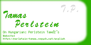 tamas perlstein business card